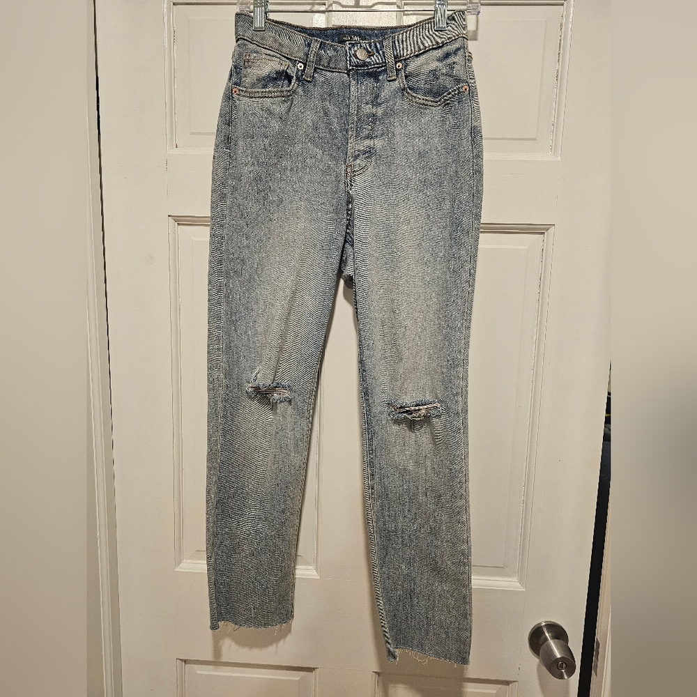 Wild Fable Super High Rise Slim Straight Jeans, Size 4